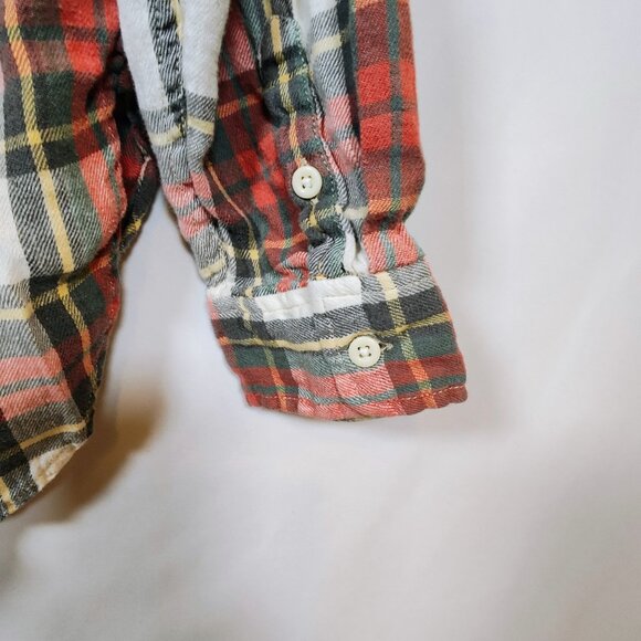 Denim & Supply Ralph Lauren Women's XL Utility Plaid Long Sleeve Shirt - Picture 9 of 13